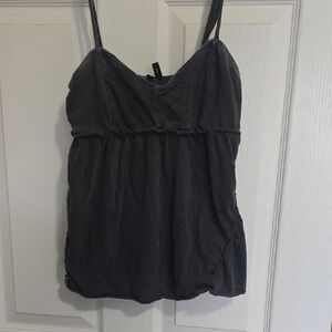 Women's Black Sleeveless Top